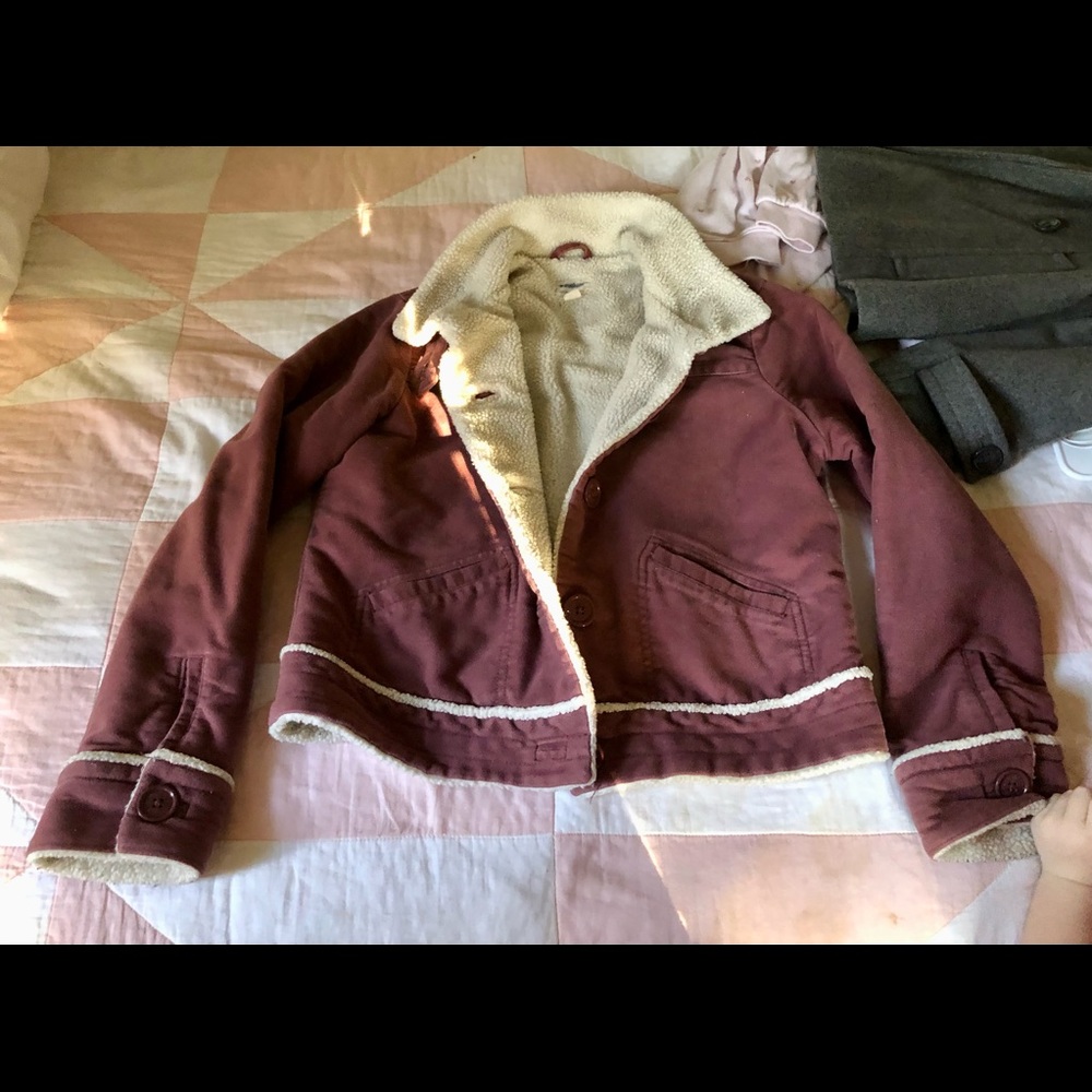 Vintage American Eagle womens sherpa bomber jacket